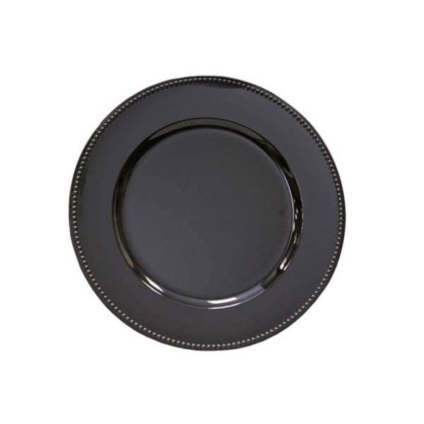 Black Acrylic Charger Plate