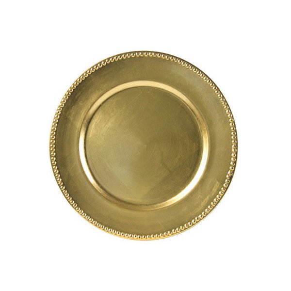 Gold Acrylic Charger Plate