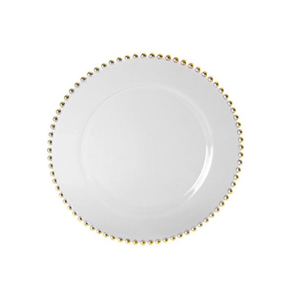 Beaded Gold - Charger Plate