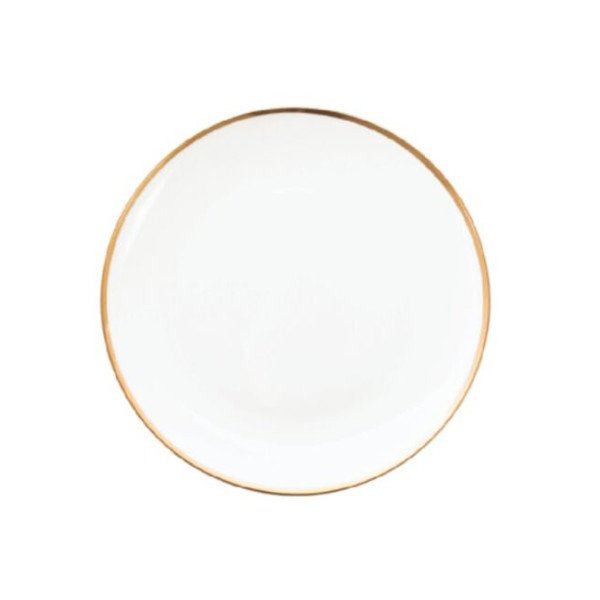 New York White Gold Trim Dinnerware