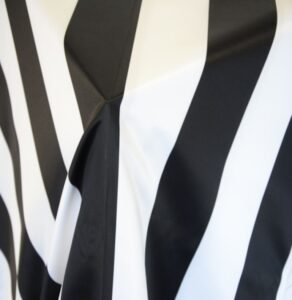 Black and White Matte Satin Napkin