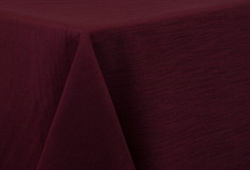 Burgundy Matte Satin Tablecloth
