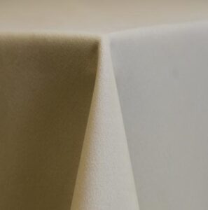 Ivory Velvet Tablecloth