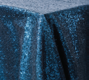Navy Sequin Tablecloth
