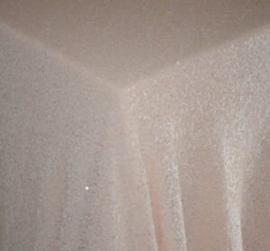 Peach Sequin Tablecloth
