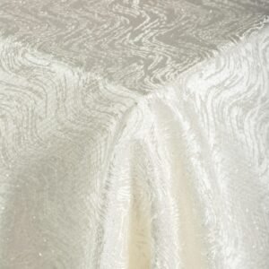 Ivory Shimmer Tablecloth
