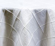 White Taffeta Tablecloth