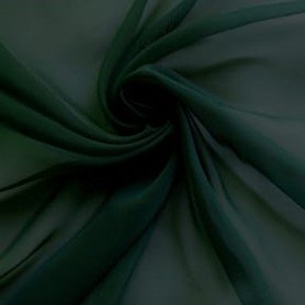 Hunter Green Chiffon Table Runner