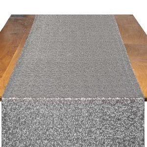Silver Sequin Table Runner
