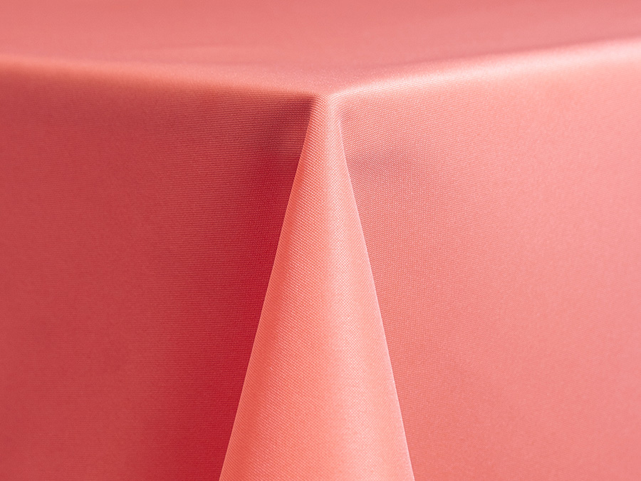 Coral Matte Satin Tablecloth