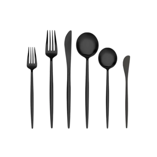 Avio Black Flatware